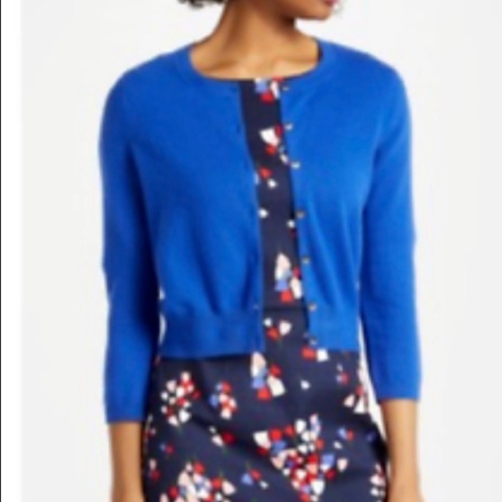 Boden Cropped Cashmere Cardigan